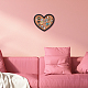 Benecreat tablón de anuncios corazón tablero de corcho tablón de anuncios DJEW-WH0053-01F-6
