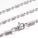 304 Stainless Steel Ball Chain Necklaces STAS-G083-43P-1