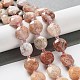 Fili di perline di fiori di ciliegio naturale agata G-NH0004-024-2