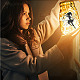 PVC ランプ フィルム diy カラフルな光ぶら下げランプ曇らされたガラスの瓶  天使と妖精  100x90mm  24個/セット DIY-WH0408-028-6