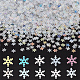 Ahandmaker 1080 pcs confettis de flocon de neige paillettes confettis d'hiver neige couleurs mélangées confettis de flocon de neige à paillettes pour fête d'anniversaire mariage ornements de Noël décoration de scrapbooking MRMJ-GA0001-16-1