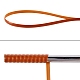 Peプラスチック模倣籐籐  立体織り素材  DIYのための  家具編み物  ストライプ柄のフラット  トマト  8x1.2mm  32 m /ロール KY-SZ0001-12C-6