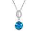 TINYSAND 925 Sterling Silver Pendant Necklace TS-N446-S-1