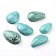 Dyed Natural Howlite Teardrop Cabochons G-F258-03-1