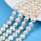 Fili di perle di perle d'acqua dolce coltivate naturali X-PEAR-N014-08A-1