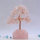 Natürlichen Rosenquarz Anzeige Dekoration TREE-PW0001-28A-1