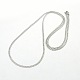 Men's 304 Stainless Steel Curb Chain Necklaces STAS-O037-65P-2