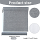 BENECREAT 47.25x15.75 Inch Gray Book Binding Cloth DIY-WH0308-383B-2