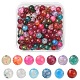 130Pcs Dyed Natural Multi-Color Agate Beads Strands G-YW0001-29B-1