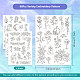 4 Sheets 11.6x8.2 Inch Stick and Stitch Embroidery Patterns DIY-WH0455-005-2