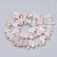Natural Rose Quartz Beads Strands X-G-S338-17-2
