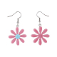 ANATTASOUL 8 Pairs 8 Colors Daisy Flower Resin Dangle Earrings EJEW-AN0001-35-3
