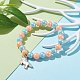 Bracelet extensible en perles acryliques opaques pour enfants BJEW-JB06498-7