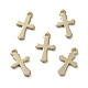 Brass Tiny Cross Charms KK-L205-09G-A-1