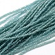 Faceted Rondelle Full Rainbow Plated Electroplate Glass Beads Strands EGLA-M004-2mm-B06-1