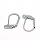 Original Color Stainless Steel Leverback Earring Findings X-STAS-E007-6-1