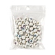50pcs 5 couleurs de perles de verre opaques de Noël EGLA-FS0001-05-7
