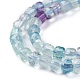 Natural Fluorite Beads Strands G-A026-B02-4mm-3