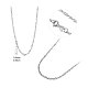 Shegrace rhodinierte 925-Ketten-Halskette aus Sterlingsilber JN737A-2