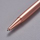 創造的な空のチューブボールペン  内側に黒のインクペンを詰め替えます  DIYキラキラエポキシ樹脂クリスタルボールペンハーバリウムペン作り用  ローズゴールド  ダークサーモン  140x10mm AJEW-L076-A02-2