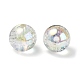Placage uv perles acryliques irisées arc-en-ciel transparentes TACR-D010-07B-3