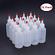 Benecreat 16pack 120mlプラスチックスクイズボトル赤いチップキャップボトル、測定値と追加の16つのチョークラベル付き  6つの漏斗  スポイト6個  6つの赤い先端  2つの赤い帽子  ブラシ1本 DIY-BC0010-57-4