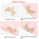 FINGERINSPIRE 1 Pair Rhinestones Bow Shoe Clips Golden Bowknot Crystal Rhinestone Shoe Buckle Detachable Shining Shoes Decorations Jewelry Shoe Clips for Bridal Shoes DIY-FG0003-79G-5