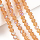 Electroplate Glass Beads Strands EGLA-A034-T4mm-L23-4