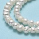 Brins de perles de culture d'eau douce naturelles PEAR-F018-04B-01-4
