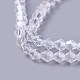 Perlas de cristal de imitación de hebra YS-TAC0002-01-4mm-2