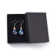 AB Color Half Electroplated Glass Dangle Earrings EJEW-JE03565-3