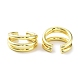 Brass Cuff Earrings EJEW-D088-18G-2