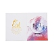 Rectangle eid mubarak ramadan thème papier carte de voeux AJEW-G043-01H-1