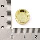Perle de zircone cubique en laiton micro pavé de placage en rack KK-H456-05G-3