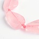 Pepitas natural rosa de abalorios de cuarzo hebras G-D772-04-1