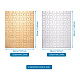 4 ensembles 2 couleurs papier presse à chaud puzzle d'artisanat de transfert thermique DIY-TA0003-56-7