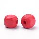 Spray Painted Natural Wood Beads WOOD-S038-32-LF-2