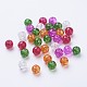 Baking Painted Crackle Glass Beads DGLA-X0006-8mm-09-2