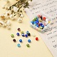48pcs perles de verre millefiori faites à la main LK-YW0001-02A-7