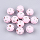 Plating Acrylic Beads PACR-S186-10mm-A08-1