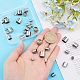 CHGCRAFT 36Pcs 6Sizes 201 Stainless Steel Column Shape Cord End Caps for Jewelry Accessories Making Repairing Sewing DIY Craft Accessories STAS-CA0001-94-3