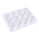 Conteneurs de stockage de perles en plastique de polystyrène rectangle CON-N011-046A-2
