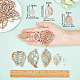 SUNNYCLUE DIY 10Pairs Leaf Themed Earring Making Kits DIY-SC0014-82-3