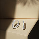 Серьги-кольца Shegrace из стерлингового серебра 925 с родиевым покрытием JE893A-04-4