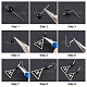 SUNNYCLUE 1 Box DIY 10 Pairs Eye of Horus Charms Ancient Egyptian Symbol Ra Earring Making Kit Eye Charms for Jewellery Making Linking Ring Triangle Charm Faceted Glass Beads Adult Women Beginner DIY-SC0019-68-3