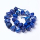 Sfaccettato nuggets lapis naturale filoni lazuli perline G-F568-217-2
