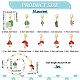 Knitting Row Counter Chains & Locking Stitch Markers Kits HJEW-AB00517-2