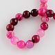 Dyed Natural Multi-Color Agate Beads Strands G-R177-10mm-01-2