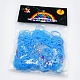 Fluorescent Neon Color Rubber Loom Bands Refills with Accessories X-DIY-R006-05-2