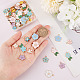 SUNNYCLUE 1 Box 120Pcs 24 Style Flower Enamel Charms Floral Charms Fairy Flowers Charms Daisy Spring Summer Charm for Jewelry Making Charms DIY Bracelet Necklace Ankle Craft Women Adults Gifts ENAM-SC0003-33-3
